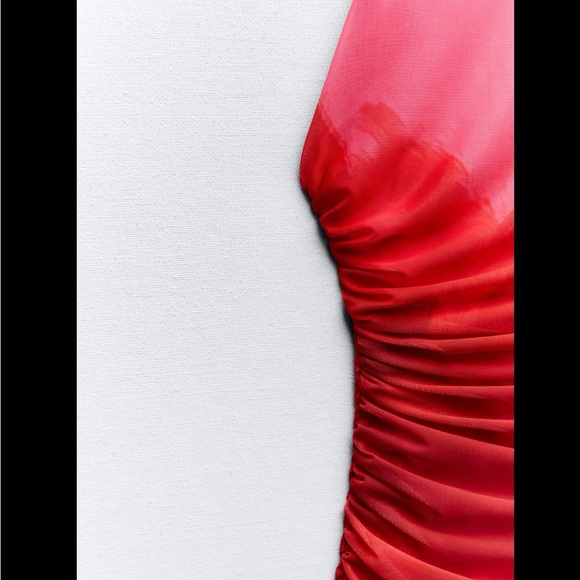 PRINTED TULLE DRESS - Picture 16 of 17